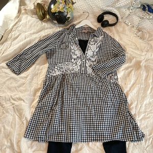 Philosophy Gingham Dress Black and White size XL
